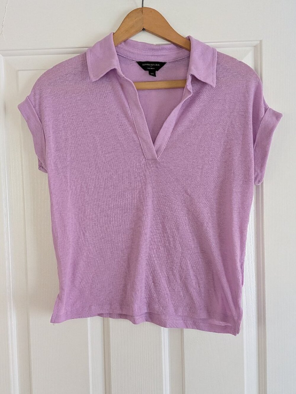 Banana Republic Linen Blend Polo Shirt - Size XS